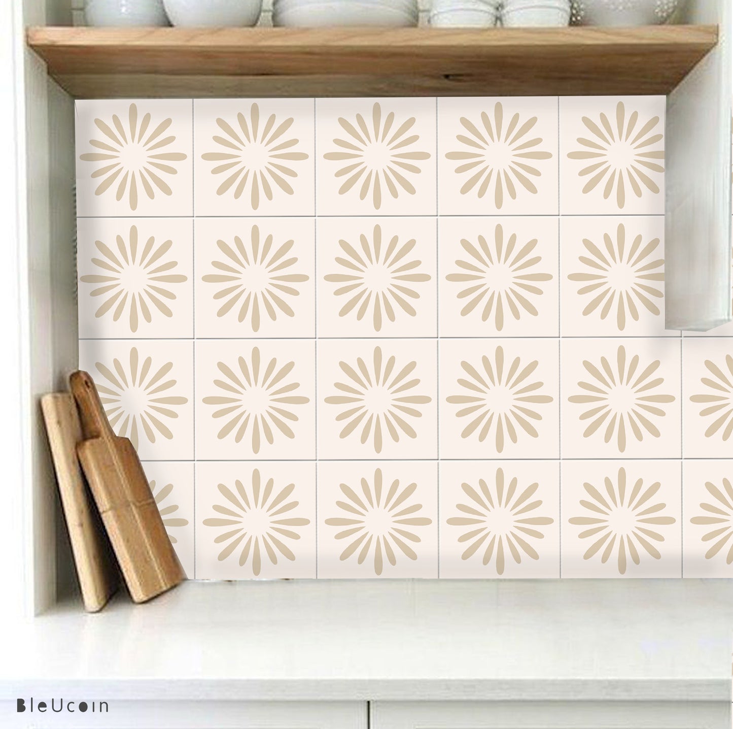 Pithora Beige Peel & Stick Tile